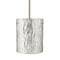Besa Lighting Tamburo 8 Stem Pendant, Stone Silver Foil, Satin Nickel Finish, 1x11W LED 1TT-4006SS-LED-SN - alternate 1